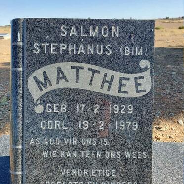 MATTHEE Salmon Stephanus 1929-1979
