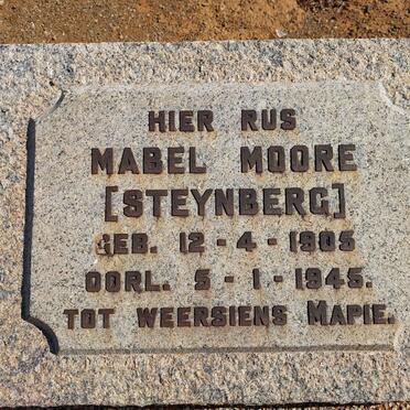MOORE Mabel nee STEYNBERG 1905-1945