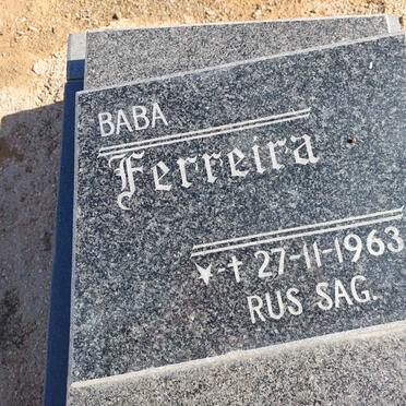 FERREIRA Baba 1963-1963