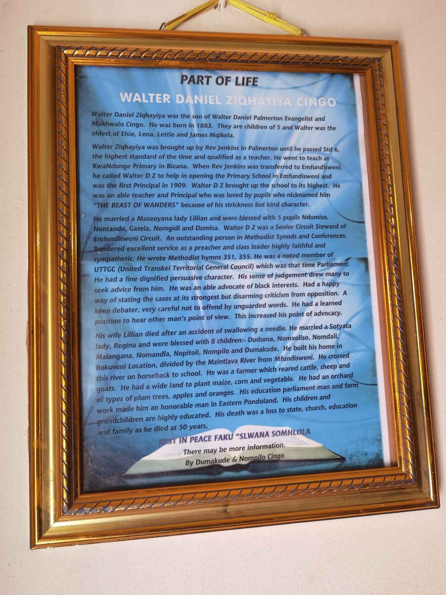 4. Walter Daniel Cingo's history