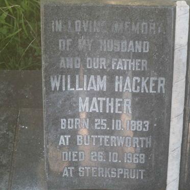 MATHER William Hacker 1883-1968