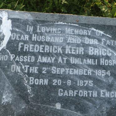 BRIGG Frederick Keir 1875-1954