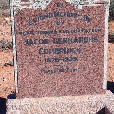 COMBRINCK Jacob Gerhardus 1878-1939