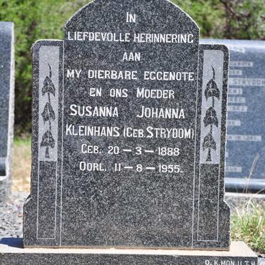 KLEINHANS Susanna Johanna nee STRYDOM 1888-1955