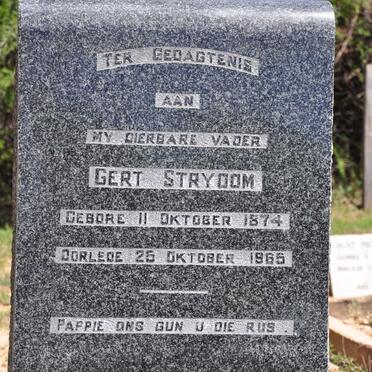 STRYDOM Gert 1874-1965