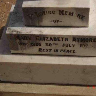 ATMORE Mary Elizabeth -1923