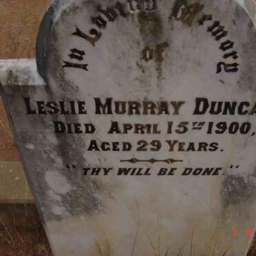 DUNCAN Leslie Murray -1900
