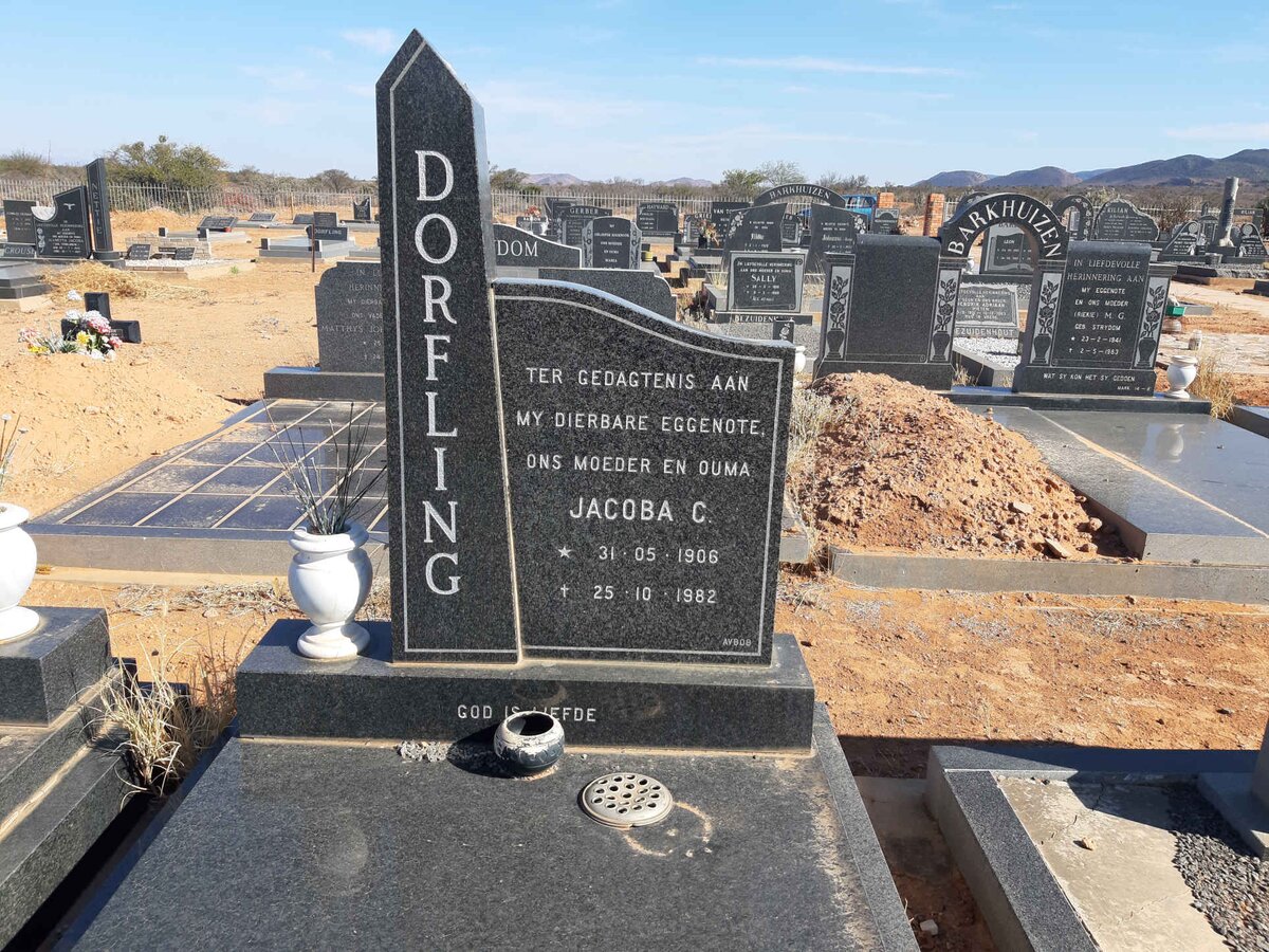 DORFLING Jacoba C. 1906-1982