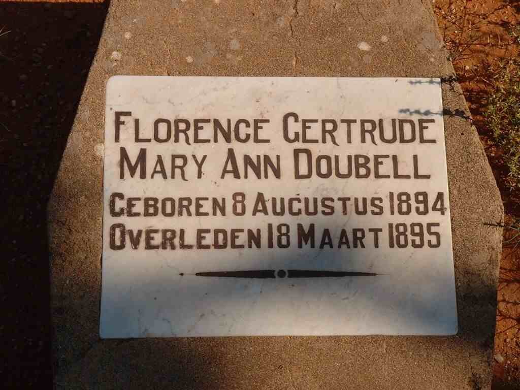 DOUBELL Florence Gertrude Mary Ann 1894-1895
