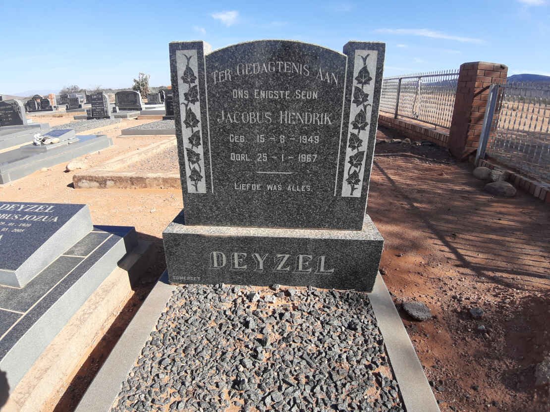 DEYZEL Jacobus Hendrik 1949-1967