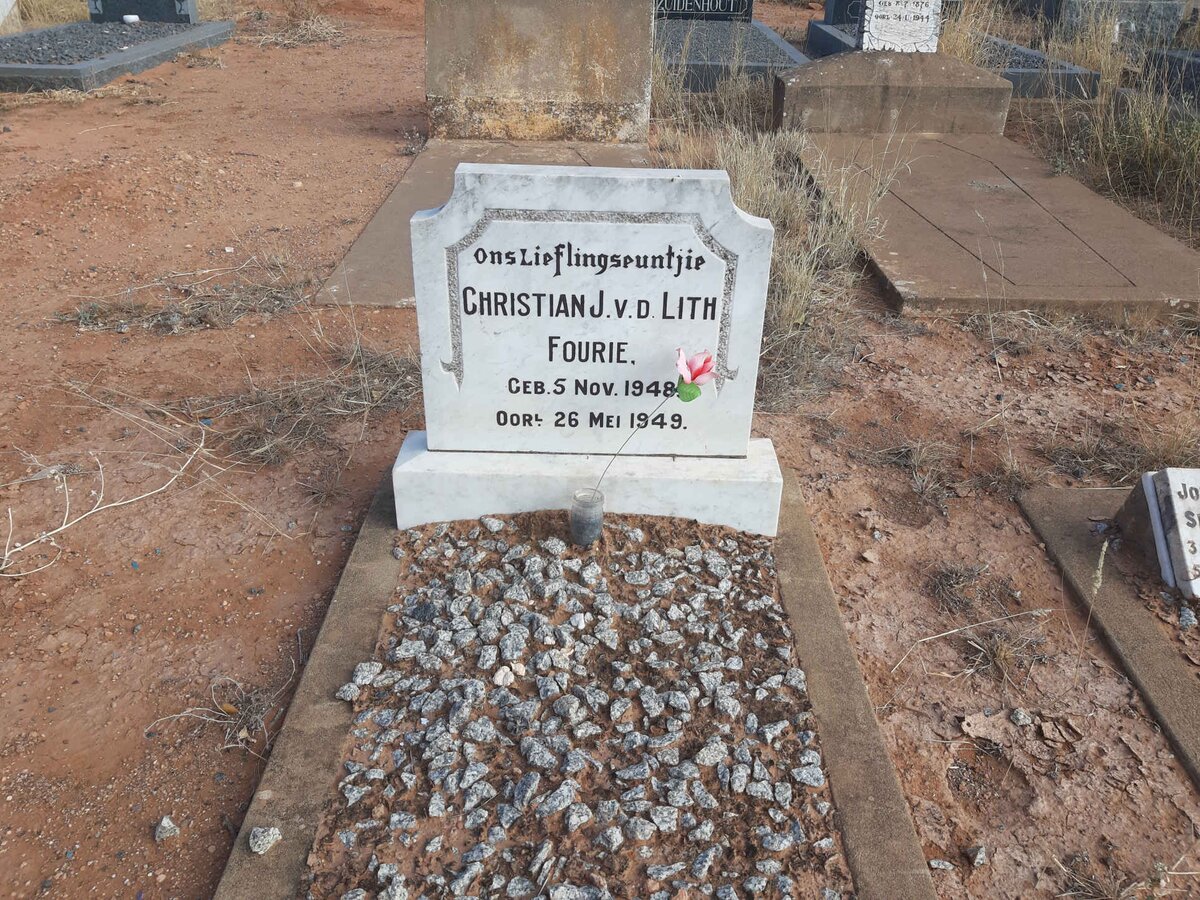 FOURIE Christian J. vd Lith 1948-1949