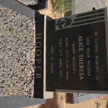 HOOPER Alice Theresa nee MULROY 1899-1977