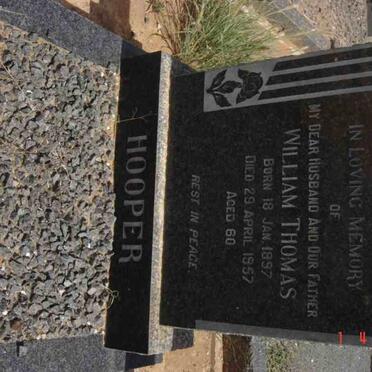HOOPER William Thomas 1897-1957