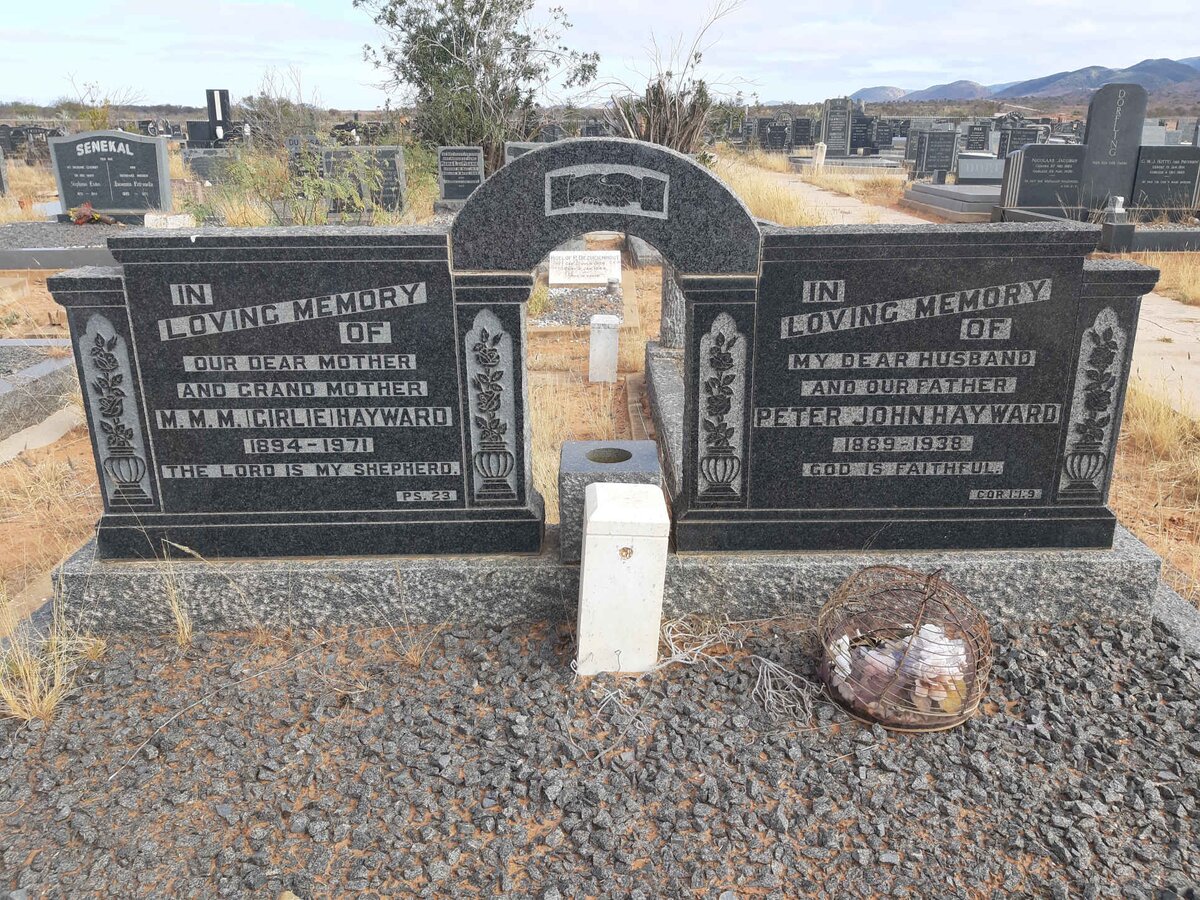 HAYWARD Peter John 1889-1938 &amp; M.M.M. 1894-1971