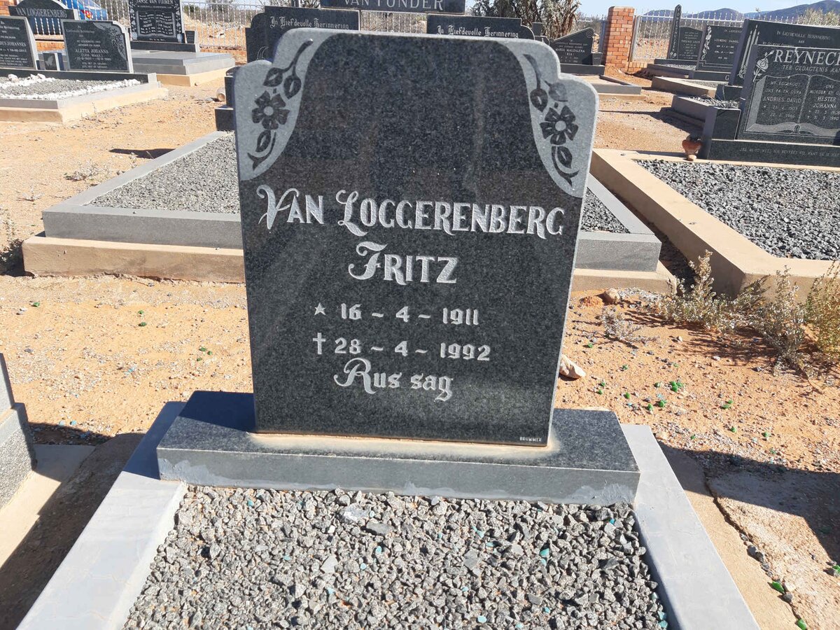 LOGGERENBERG Fritz, van 1911-1992