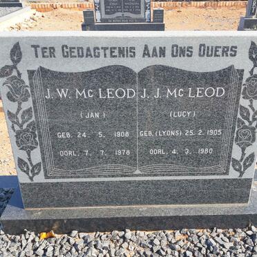 McLEOD J.W. 1908-1978 &amp; J.J. LYONS 1905-1980