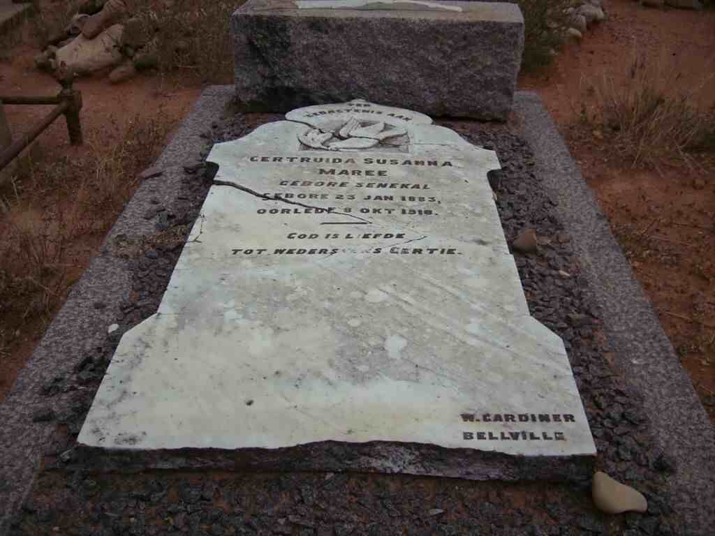 MAREE Gertruida Susanna nee SENEKAL 1883-1918