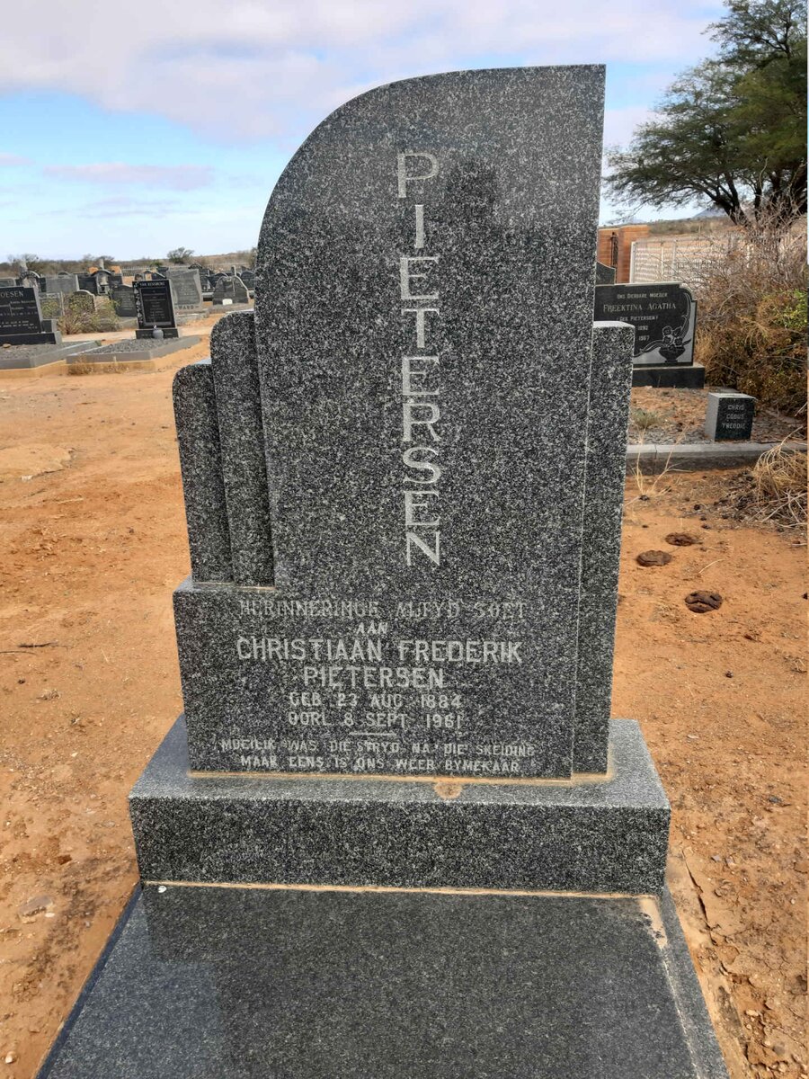 PIETERSEN Christiaan Frederik 1884-1961