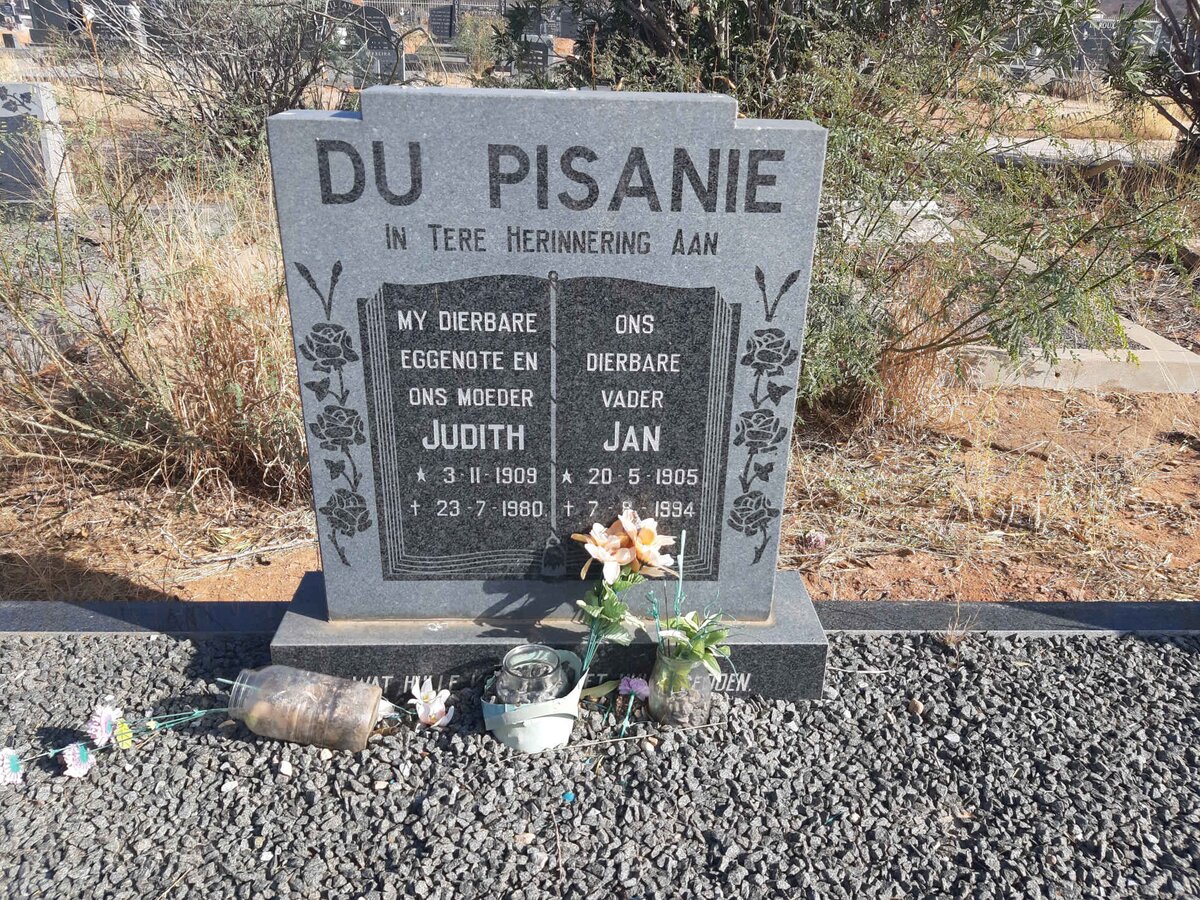 PISANIE Jan, du 1905-1994 &amp; Judith 1909-1980