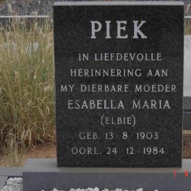 PIEK Esabella Maria 1903-1984