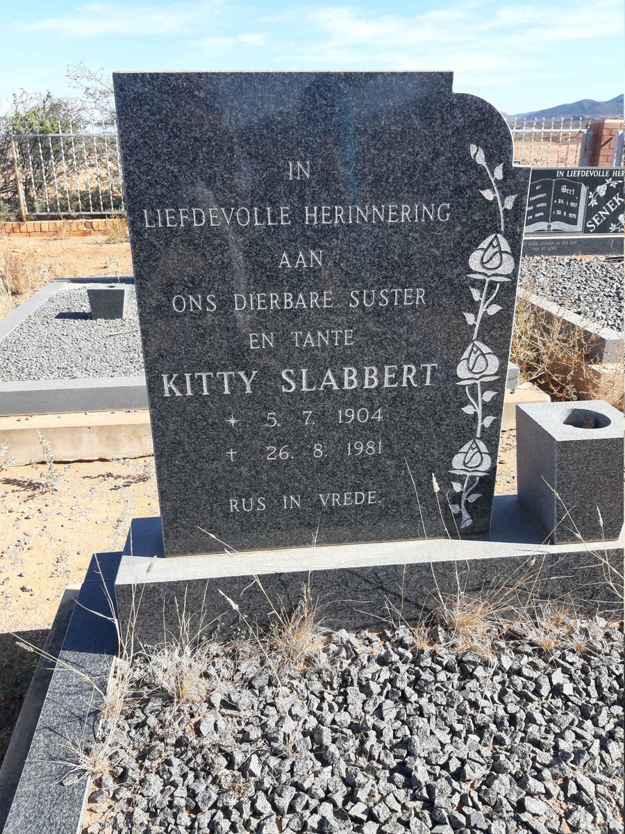 SLABBERT Kitty 1904-1981