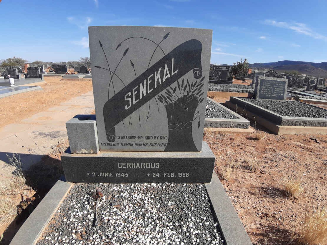 SENEKAL Gerhardus 1945-1968