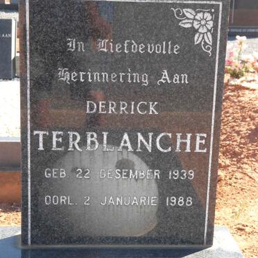 TERBLANCHE Derrick 1939-1988