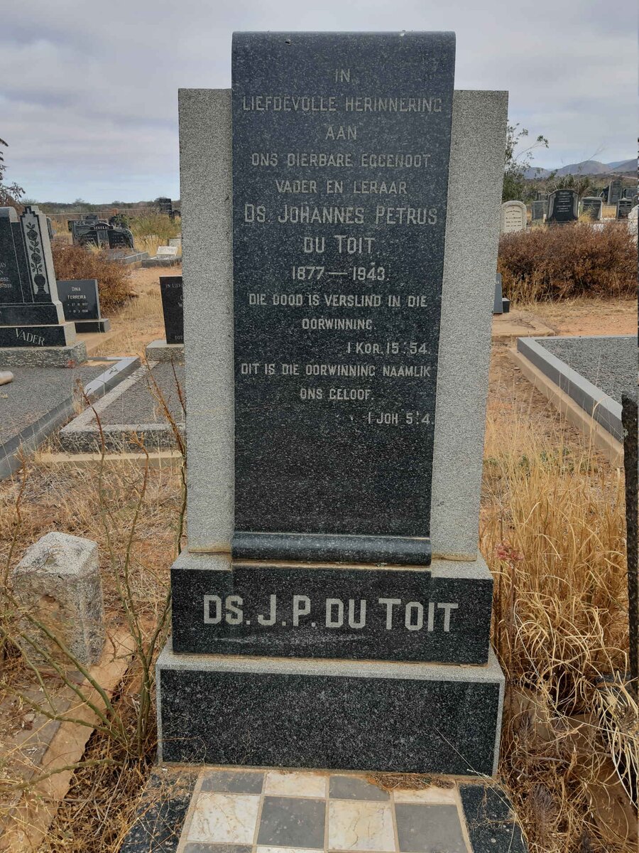 TOIT Johannes Petrus, du 1877-1943