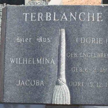 TERBLANCHE Wilhelmina Jacoba nee ENGELBRECHT 1895-1976
