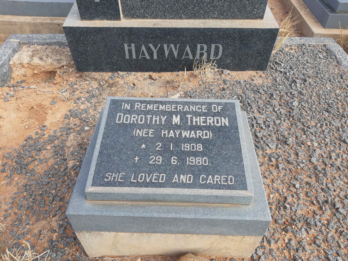 THERON Dorothy M. nee HAYWARD 1908-1980