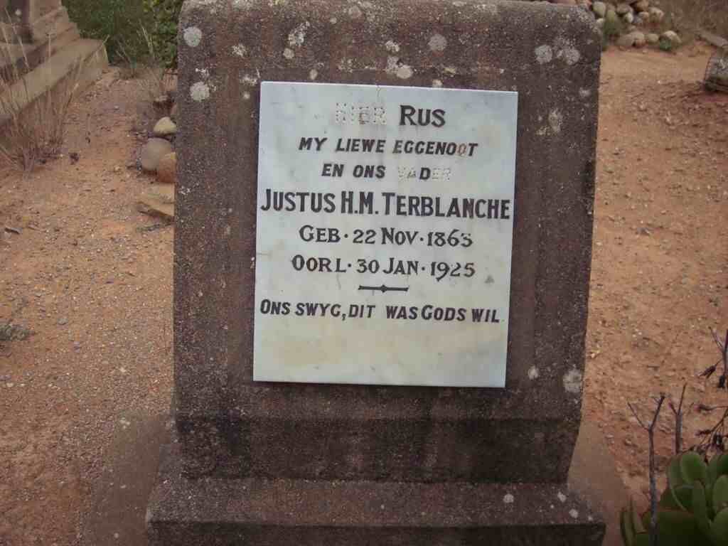 TERBLANCHE Justus H.M. 1863-1925