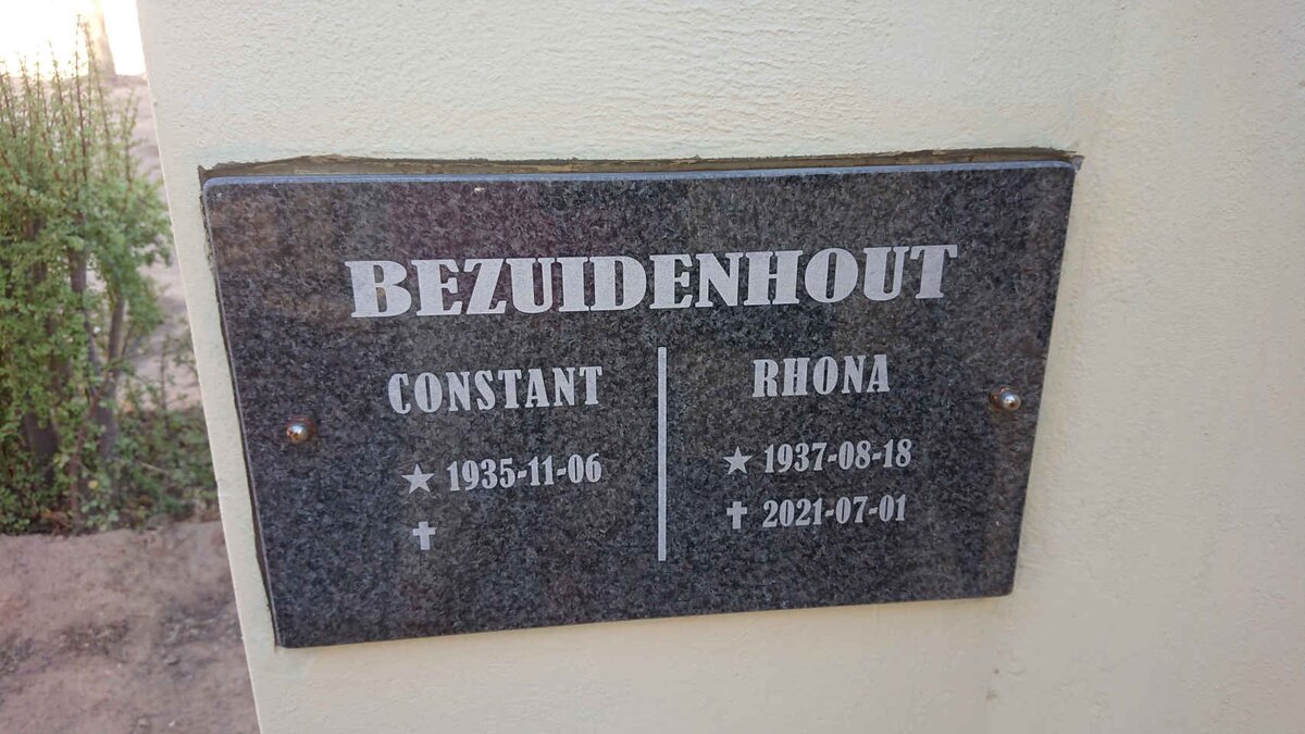 BEZUIDENHOUT Constant 1935- & Rhona 1937-2021