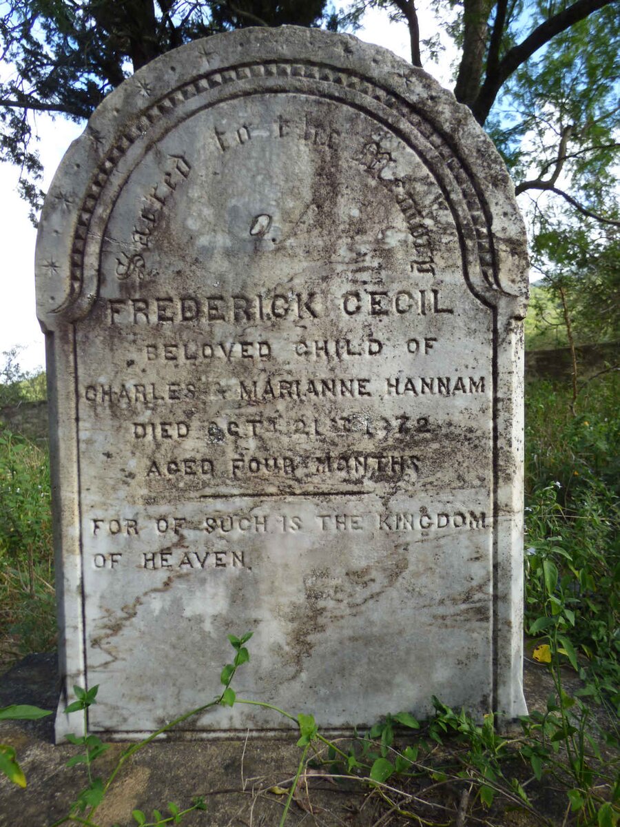 HANNAM Frederick Cecil -1872