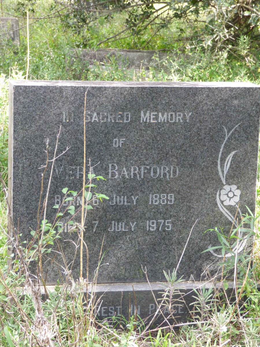 BARFORD Vera 1889-1975