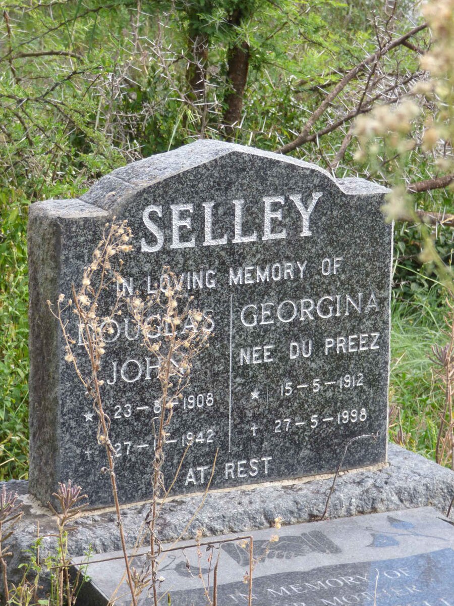 SELLEY Douglas John 1908-1942 & Georgina DU PREEZ 1912-1998