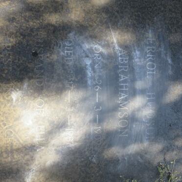ABRAHAMSON Errol Hudson 1909-1987