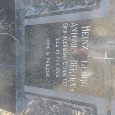 BERTRAM Heinz Georg Antonius 1897-1956