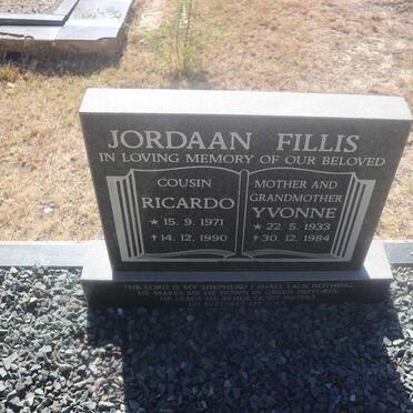 FILLIS Yvonne 1933-1984 :: JORDAAN Ricardo 1971-1990