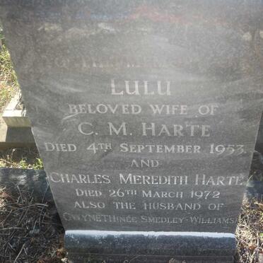 HARTE Charles Meredith -1972 &amp; Lulu -1953