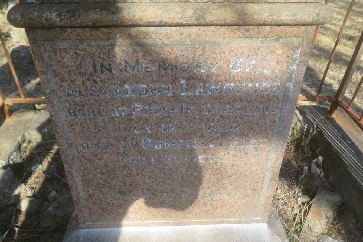 LAWRENCE Alexander 1820-1871