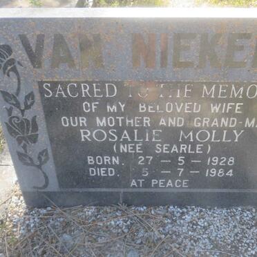 NIEKERK Rosalie Molly, van nee SEARLE 1928-1984