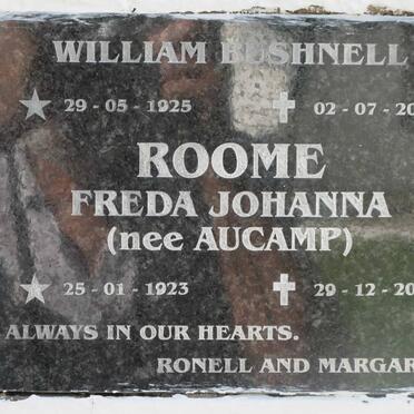ROOME Freda Johanna nee AUCAMP 1923-2007