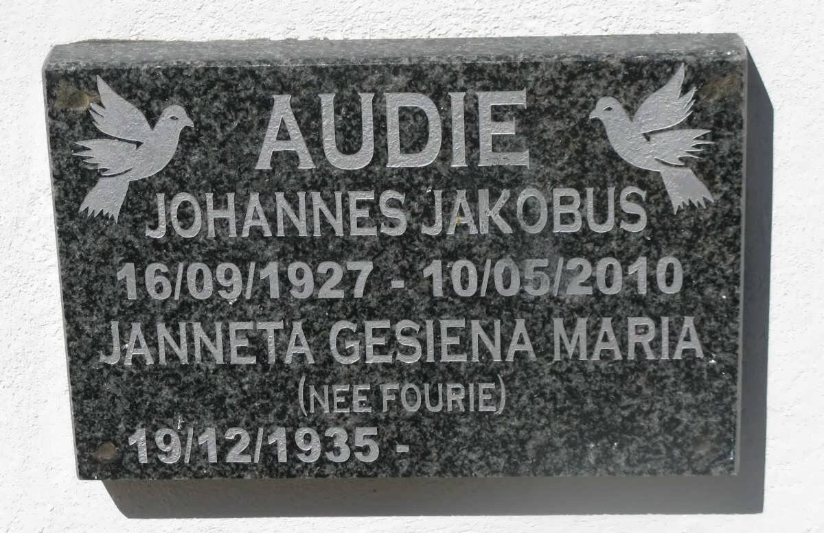 AUDIE Johannes Jakobus 1927-2010