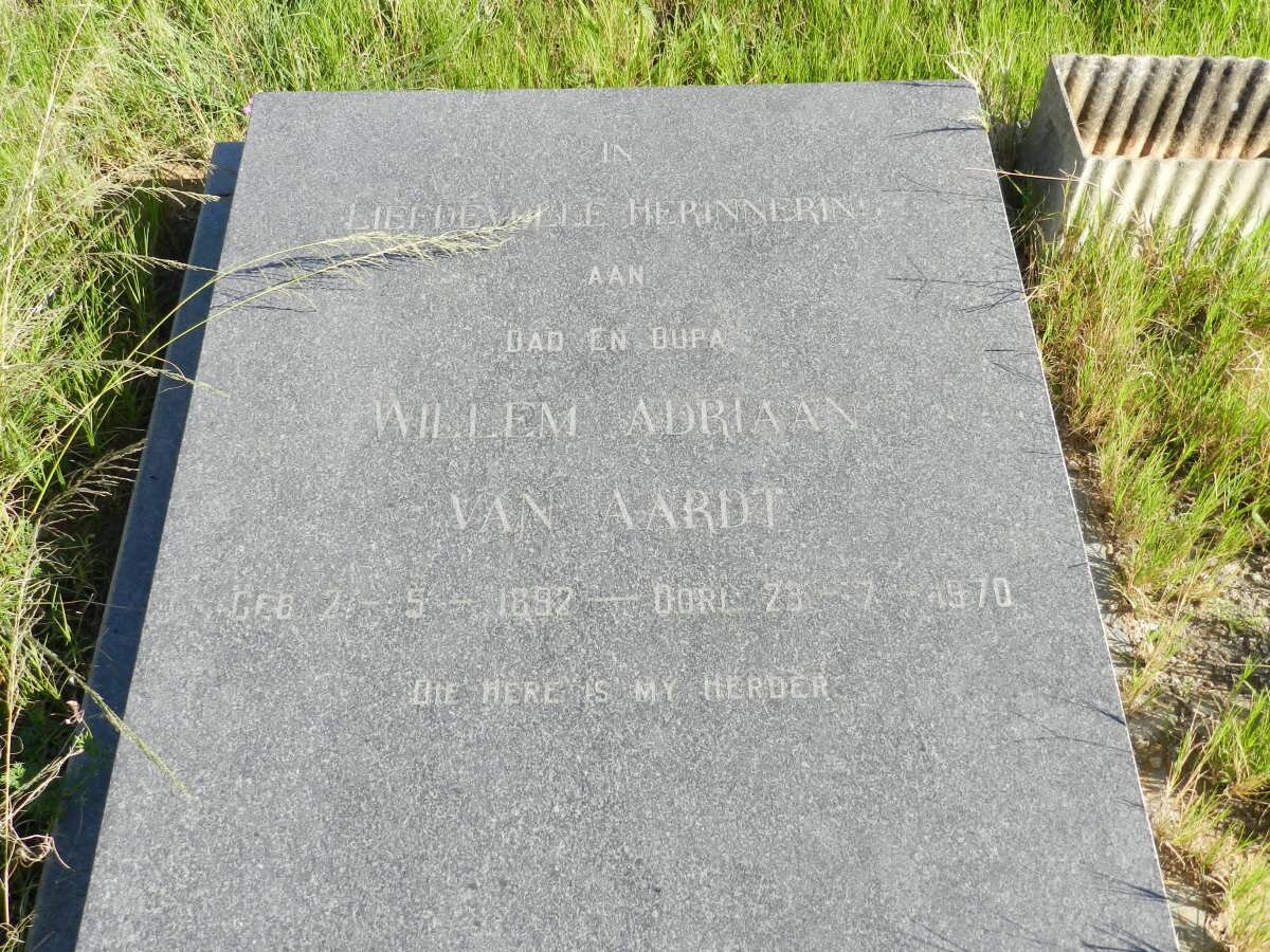 AARDT Willem Adriaan, van 1882-1970