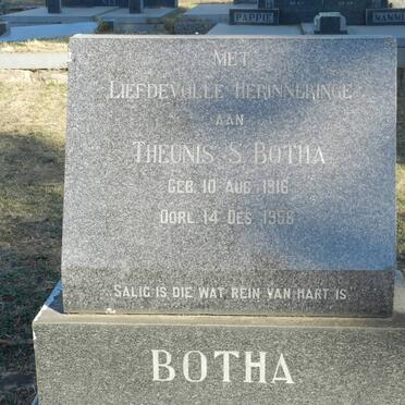 BOTHA Theunis S. 1916-1956
