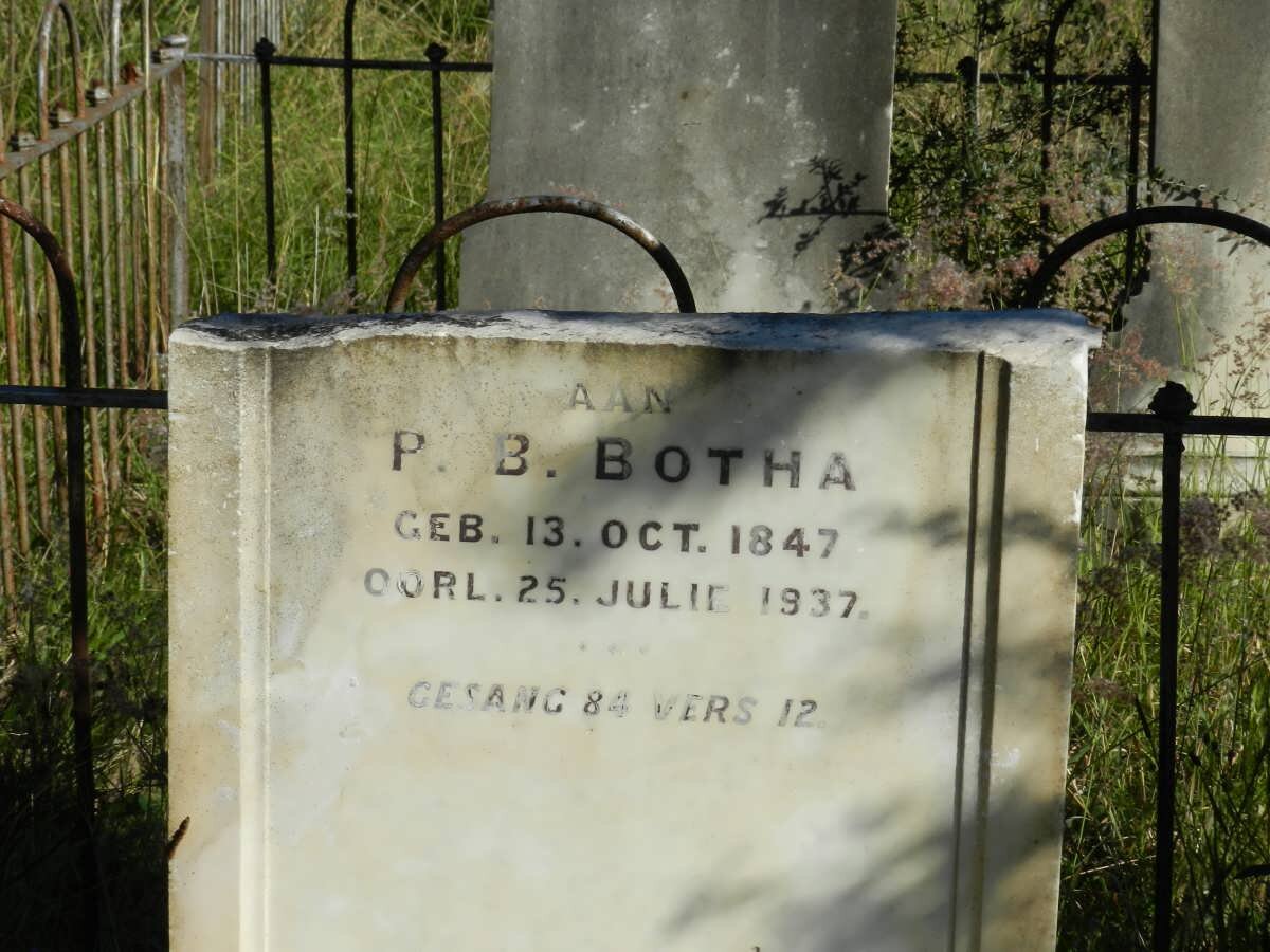 BOTHA P.B. 1847-1937