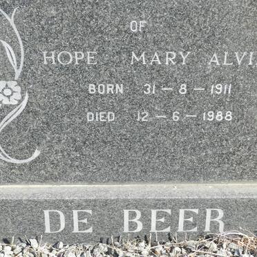 BEER Hope Mary Alvira, de 1911-1988