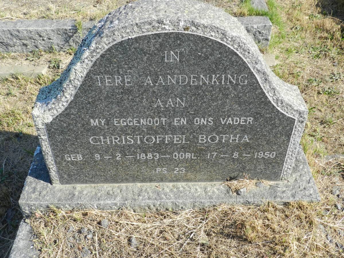BOTHA Christoffel 1883-1950