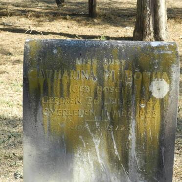 BOTHA Catharina M. nee BOSCH 1847-1923