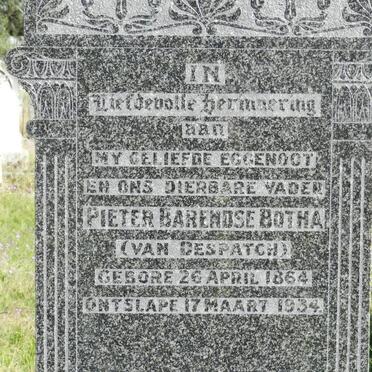 BOTHA Pieter Barendse 1864-1934